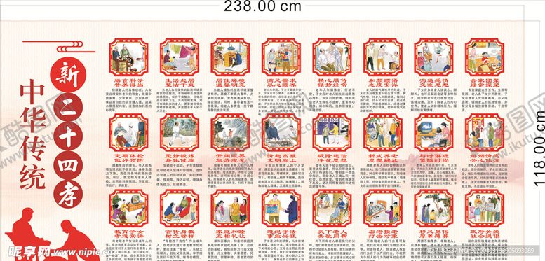 编号：37056006302027054103【酷图网】源文件下载-新二十四孝-展板