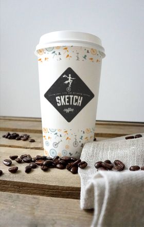 杯子样机VIS咖啡纸智能对象