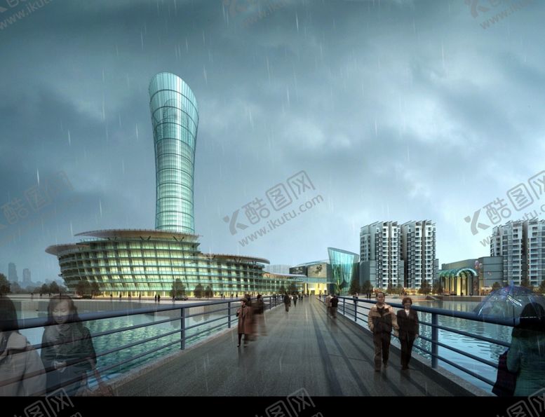 编号：30752410181324451047【酷图网】源文件下载-雨中高楼