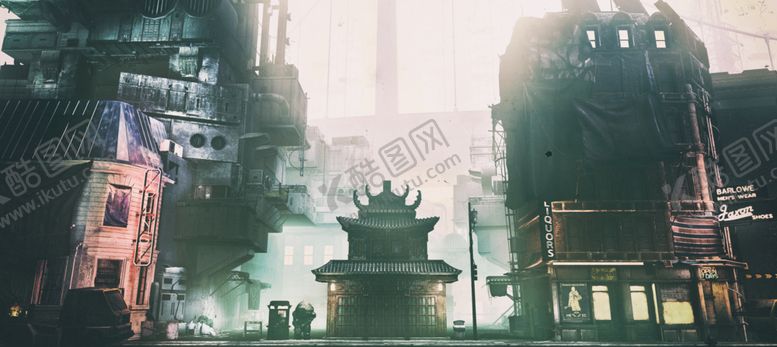 编号：90795909251639025154【酷图网】源文件下载-赛博朋克风未来科技插画