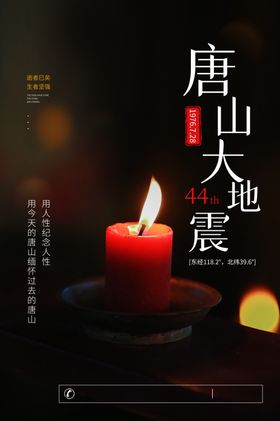 唐山大地震纪念海报