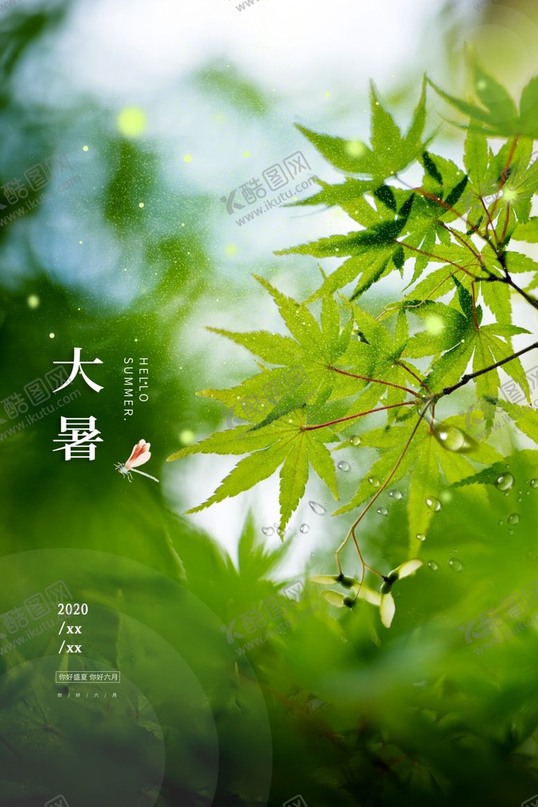 编号：14472409241728252127【酷图网】源文件下载-大暑传统节日活动宣传海报