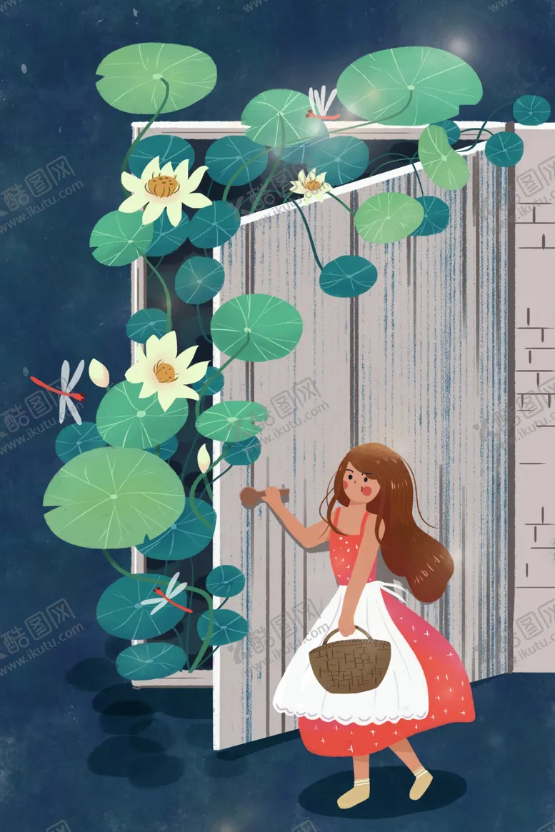 编号：76814809241658549508【酷图网】源文件下载-夏至插画