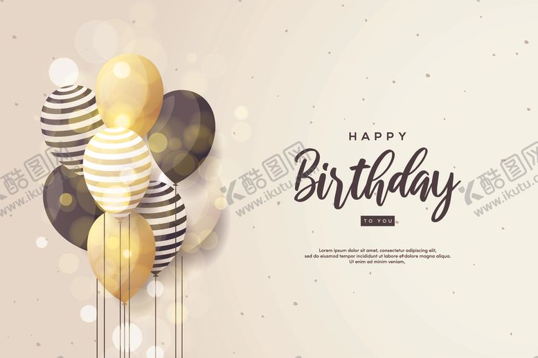 编号：24064310241815007830【酷图网】源文件下载-生日气球