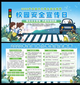 校园安全宣传海报展示
