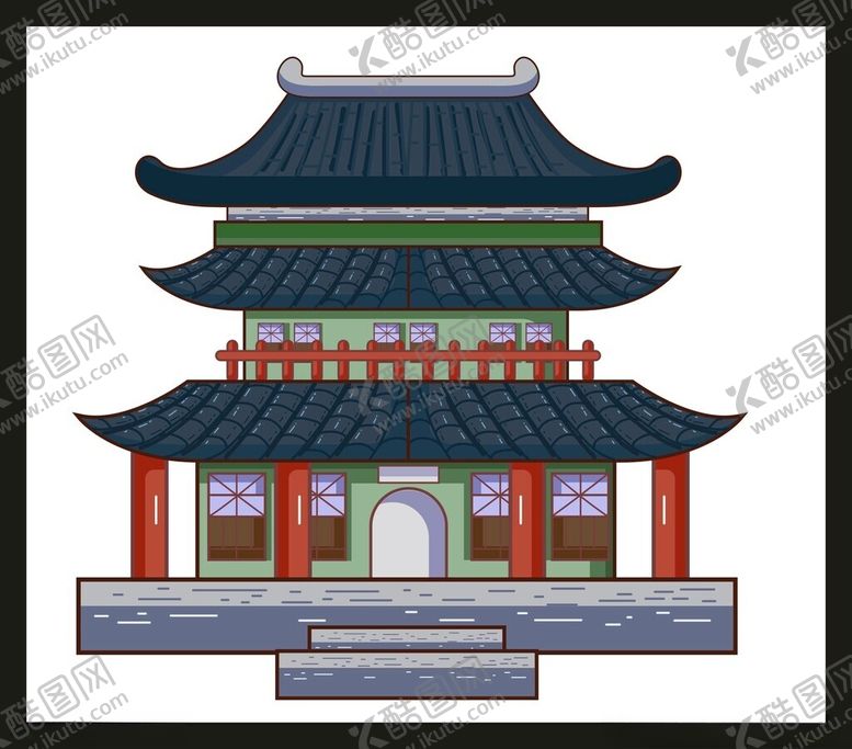 编号：37137202060146272423【酷图网】源文件下载-手绘古典建筑