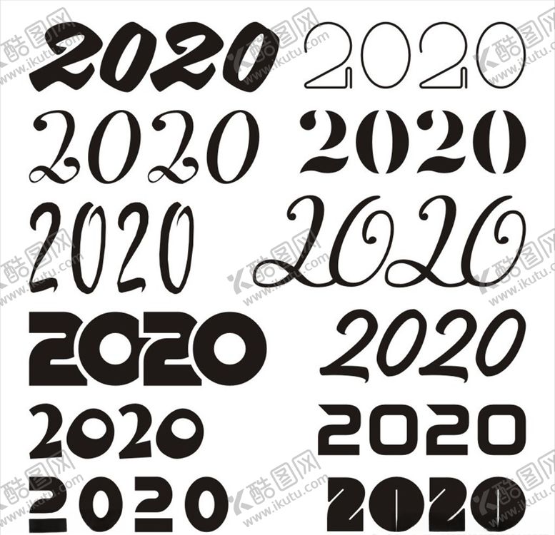编号：50971509232359594568【酷图网】源文件下载-2020字体设计