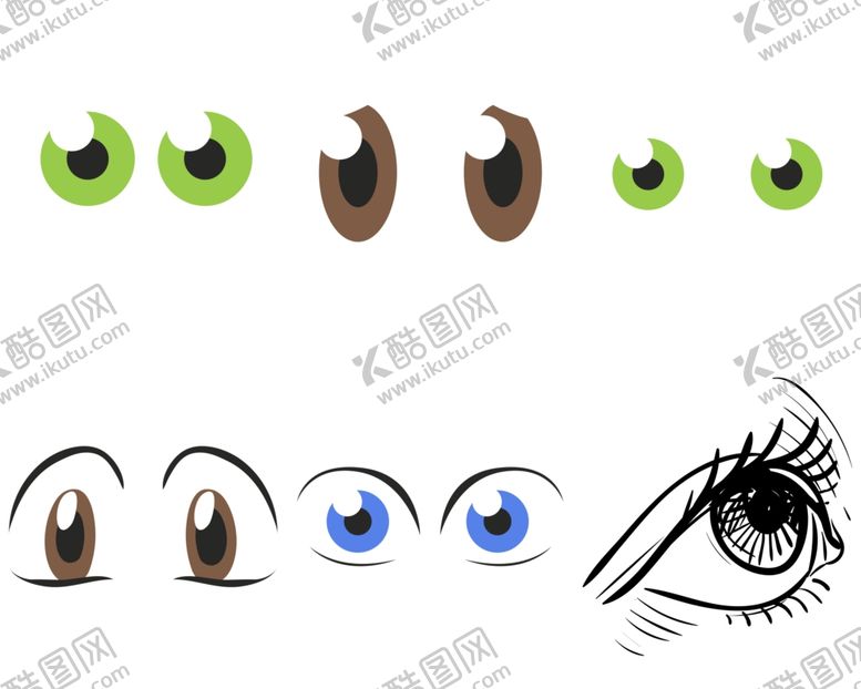 编号：84091309280211108251【酷图网】源文件下载-卡通眼睛