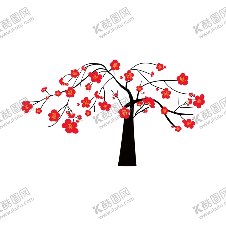 编号：89025505042045525120【酷图网】源文件下载-梅花树枝元素