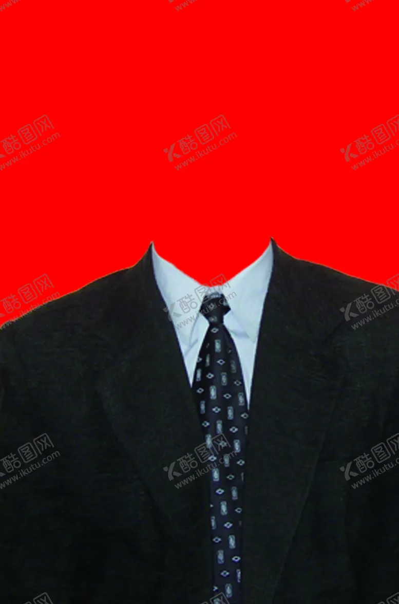编号：49563905051138589665【酷图网】源文件下载-西装证件照模板