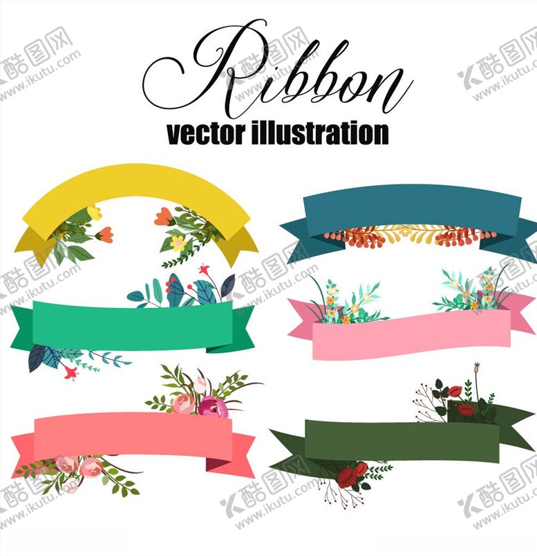 编号：59714809270338174178【酷图网】源文件下载-标签丝带彩带标题框