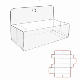 礼盒刀盒子立面展开图