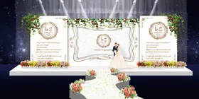 婚庆舞台策划喜背景展板
