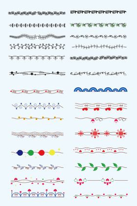 编号：54923809231930500549【酷图网】源文件下载-矢量花边 花纹