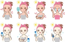 美容护肤女孩