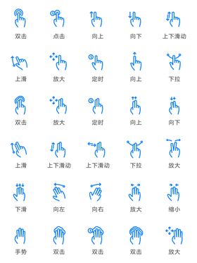 手势图标手标志