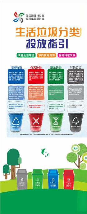垃圾分类展架