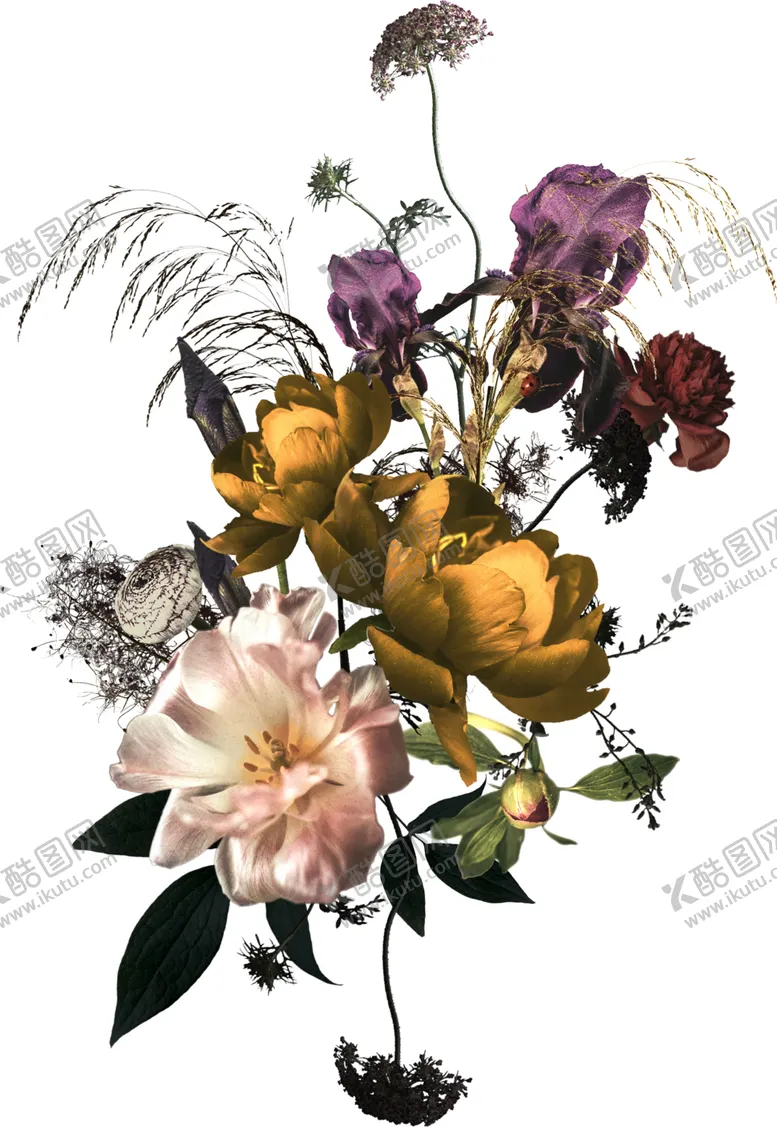 编号：29658509091132001474【酷图网】源文件下载-装饰花png