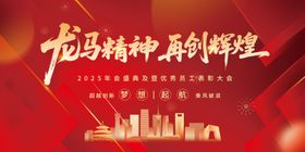 马年新年会议活动展板