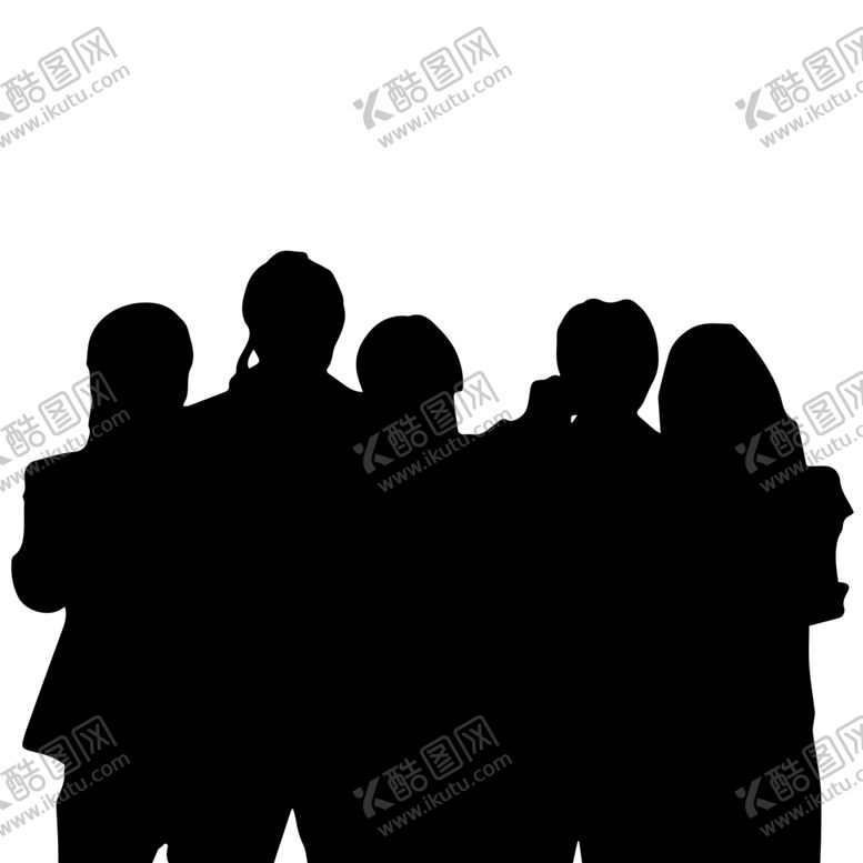 编号：17424709240450225205【酷图网】源文件下载-商务人物剪影