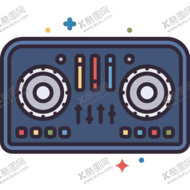 编号：86951506260658202159【酷图网】源文件下载-DJ控制器图标