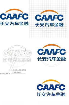 长安汽车金融LOGO尺圆规图