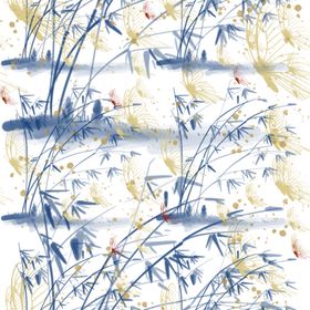 大牌乱花扎染数码手绘