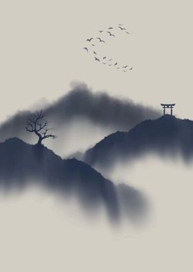 山水画