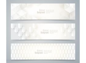 简约几何图案横幅设计