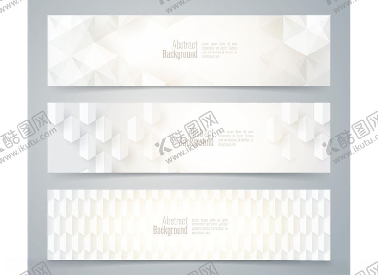 编号：13421404072307108845【酷图网】源文件下载-简约几何图案横幅设计