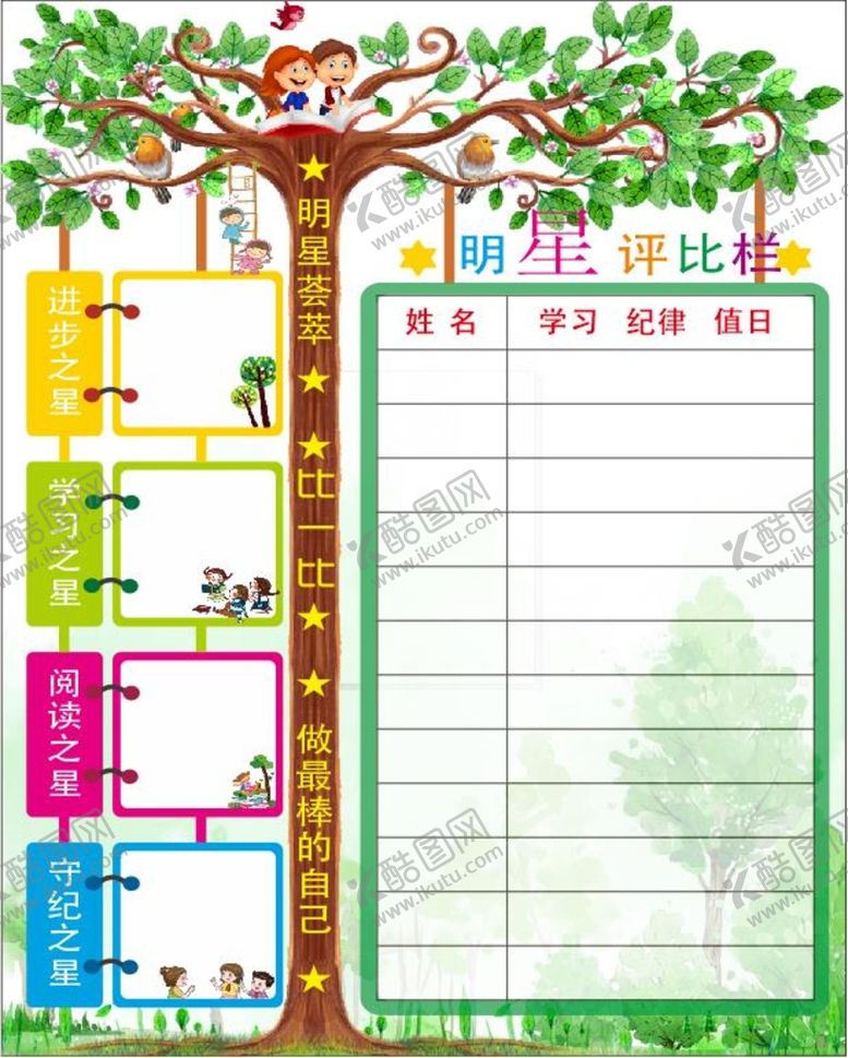 编号：41690212251246333874【酷图网】源文件下载-评比栏