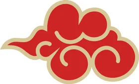 中式花纹红色祥云传统样祥云素材大全
