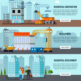 城市建筑施工场景展示