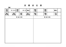交接班记录