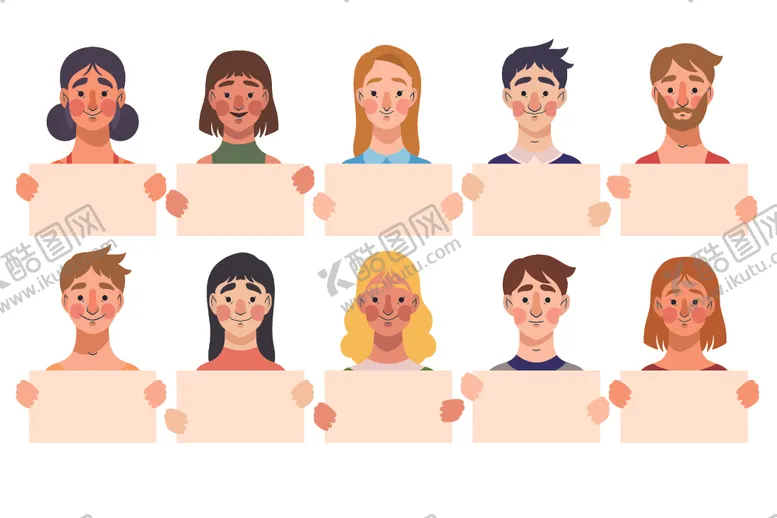 编号：86750607020713371311【酷图网】源文件下载-男女插画