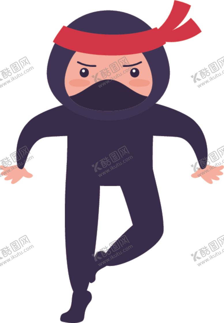 编号：79039006282200348488【酷图网】源文件下载-卡通忍者
