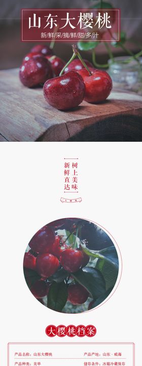 大樱桃详情页