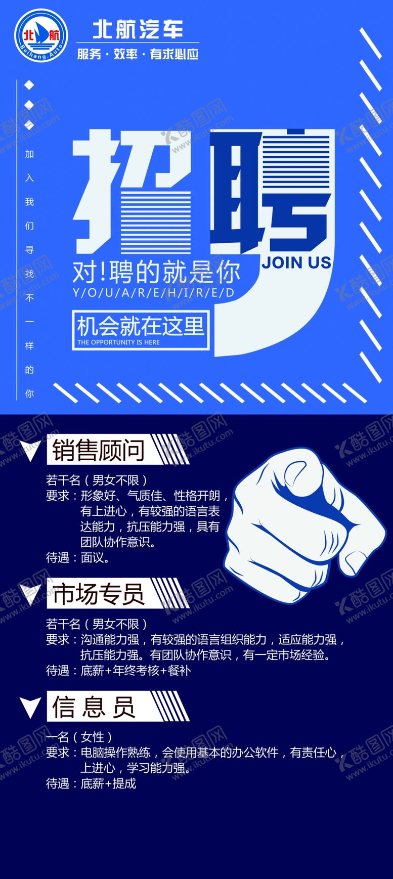 编号：10314409210915448787【酷图网】源文件下载-招聘展架