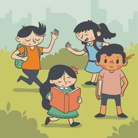 学生儿童子卡通形象