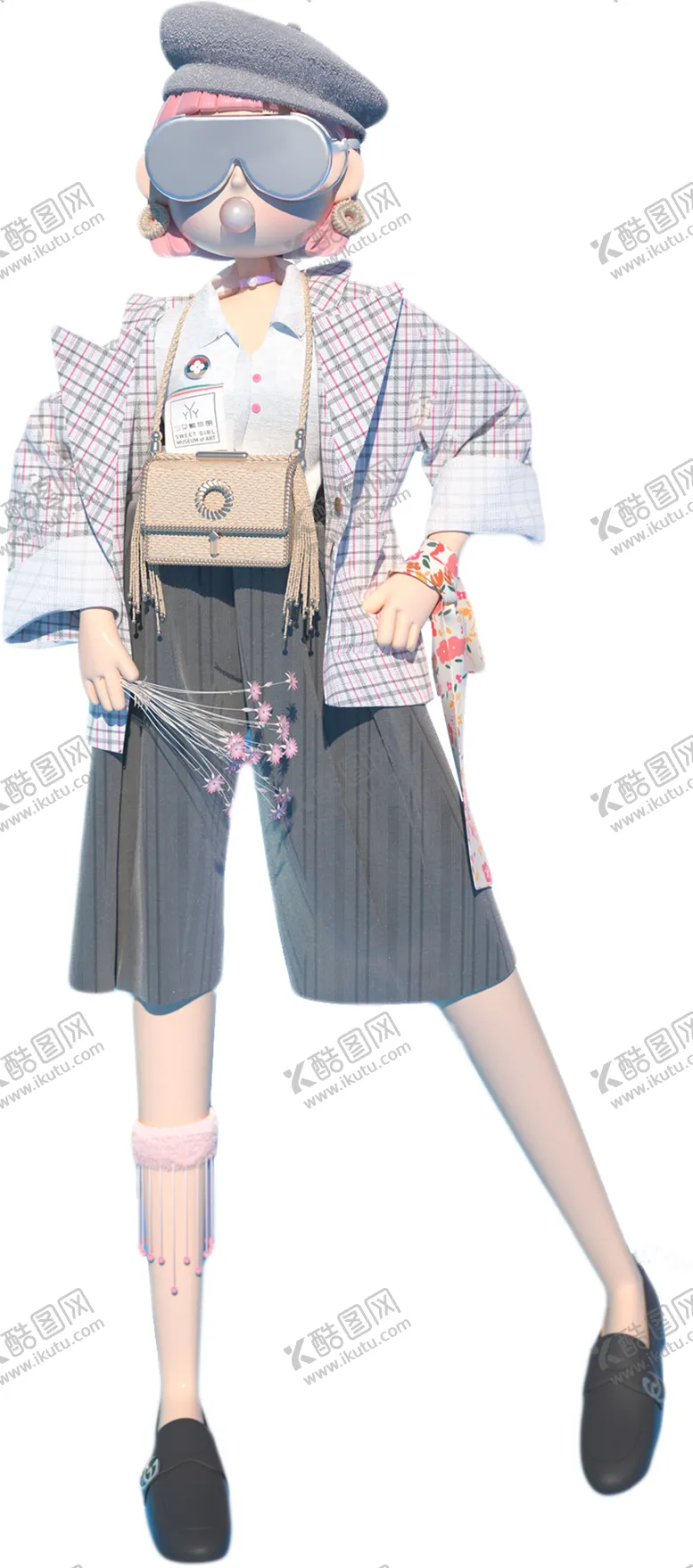 编号：81894701210606348403【酷图网】源文件下载-4D人物时尚女孩