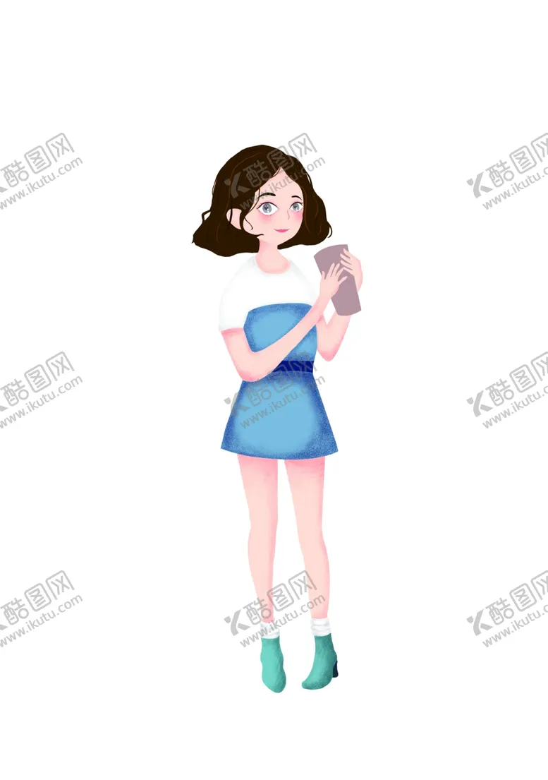 编号：13334001270302289174【酷图网】源文件下载-女孩插画