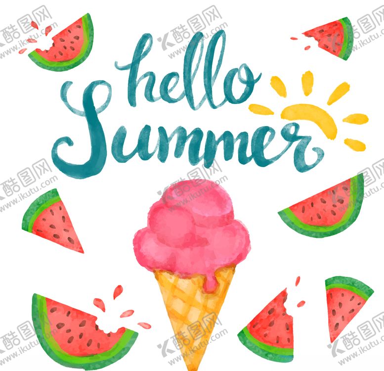 编号：76515109200814226265【酷图网】源文件下载-夏日创意卡通图案