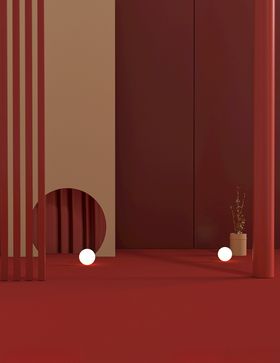 淘宝c4d立体活动大促红色主图