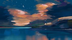 小清新简约创意海报图片梦中世界天空插画温馨舒适