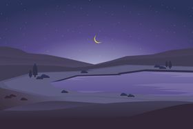 自然风光插画