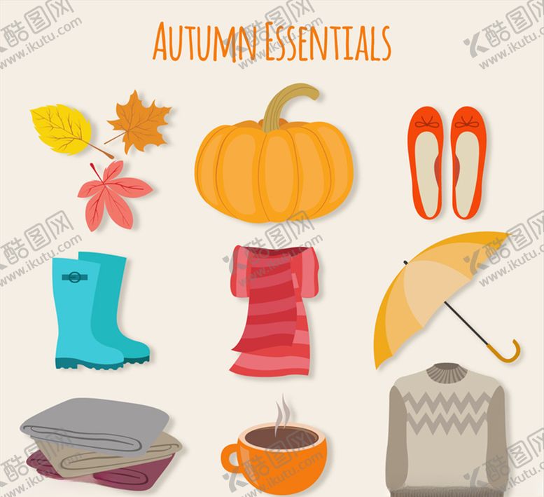 编号：32343310090834279234【酷图网】源文件下载-秋季元素图标