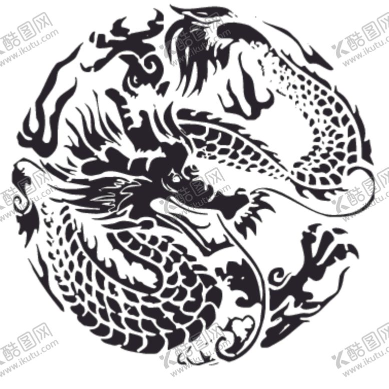 编号：52131010292122097980【酷图网】源文件下载-龙形象设计图案