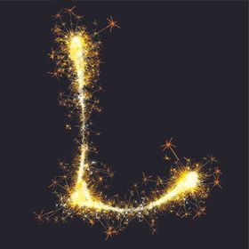 火焰字体金光艺术字设计金星素材