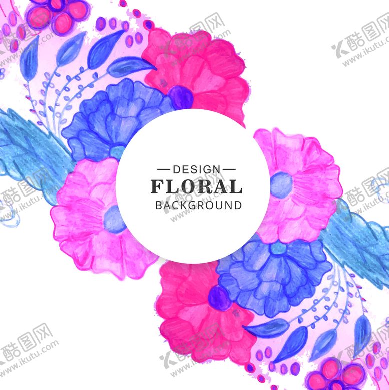 编号：90573609141152373685【酷图网】源文件下载-淡彩花朵背景图片