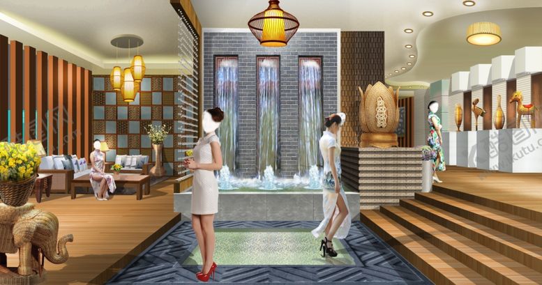 编号：93571709280150029183【酷图网】源文件下载-枫楠居枫苑玄关